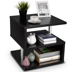3 Tiers Coffee Table with Storage Shelfs - EK CHIC HOME