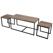 Load image into Gallery viewer, 3 Pieces Wood Coffee End Table Set - EK CHIC HOME