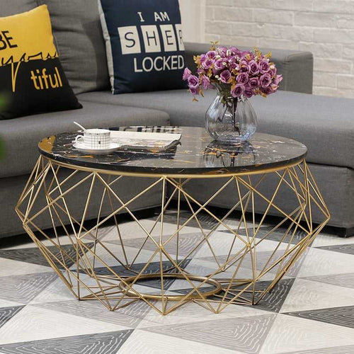 Marble Nordic Modern Round Coffee Table - EK CHIC HOME