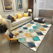 Load image into Gallery viewer, Short Plush Printed Geometric  Living Room Area Rug - EK CHIC HOME
