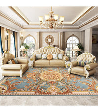 Load image into Gallery viewer, Imported Wool Living Room Hand Carved Thick Floor Mat  Rugs - EK CHIC HOME