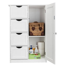 Load image into Gallery viewer, Storage Cabinet 4-Drawers Chest Dresser - White - EK CHIC HOME