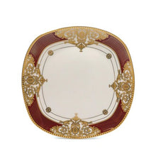 Load image into Gallery viewer, Royalty Porcelain 49-pc &quot;Floral Red&quot; Banquet Dinnerware Set for 8, 24K Gold - EK CHIC HOME