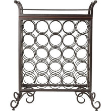 Load image into Gallery viewer, Antique Bronze Wine Rack, Removable Tray, Antique Bronze - EK CHIC HOME