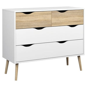 CHIC Diana 4-Drawer Chest, Multiple Finishes - EK CHIC HOME