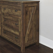 Load image into Gallery viewer, CHIC Creek 6 Drawer Dresser, Weathered Dark Pine - EK CHIC HOME