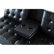 Load image into Gallery viewer, Memory Foam Leather Sofa w/Cupholders - EK CHIC HOME