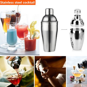 Cocktail Shaker Bar Set/Martini Kit - 10-Pack Stainless Steel - EK CHIC HOME