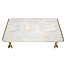 Load image into Gallery viewer, CHIC Coffee Table, Faux Marble and Champagne - EK CHIC HOME