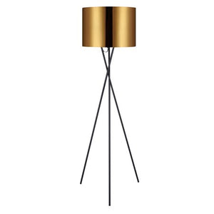 Versanora - Cara 62.2" Tripod Floor Lamp with Gold Shade - EK CHIC HOME