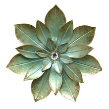 Load image into Gallery viewer, Green Embellished Flower Wall Decor - EK CHIC HOME