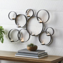 Load image into Gallery viewer, Iron Circle Wall Tealight Sconce - EK CHIC HOME
