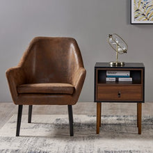 Load image into Gallery viewer, Reno Side Table - Black/Walnut - EK CHIC HOME