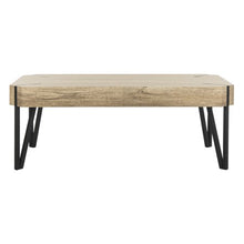 Load image into Gallery viewer, Liann Rustic Mid-Century Wood Top Coffee Table, Brown - EK CHIC HOME