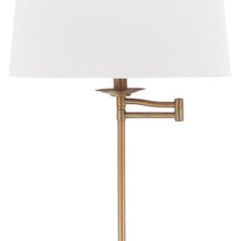 Load image into Gallery viewer, Nadia Floor Lamp with CFL Bulb, Gold with Off-White Shade - EK CHIC HOME