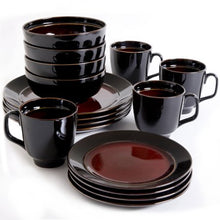 Load image into Gallery viewer, 16-Piece Dinnerware Set, Red - EK CHIC HOME