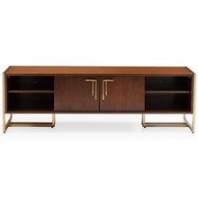 Load image into Gallery viewer, Glam Marion Sleigh Base TV Stand for TVs Up to 70&quot; - EK CHIC HOME