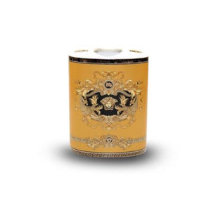 Royalty Porcelain 9-Piece Bath & Vanity Accessories Set, 24K Gold Plated - EK CHIC HOME