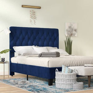 Ivy Upholstered Panel Bed - EK CHIC HOME