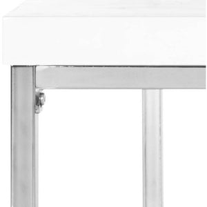 Malone Modern Glam Chrome High Gloss Coffee Table - EK CHIC HOME