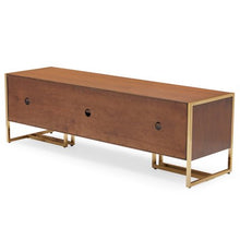 Load image into Gallery viewer, Glam Marion Sleigh Base TV Stand for TVs Up to 70&quot; - EK CHIC HOME