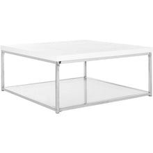 Load image into Gallery viewer, Malone Modern Glam Chrome High Gloss Coffee Table - EK CHIC HOME