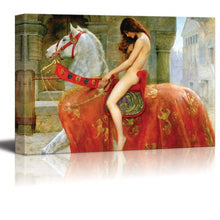 Load image into Gallery viewer, Lady Godiva Canvas Prints Wrapped Gallery Wall Art  32&quot; x 48&quot; - EK CHIC HOME