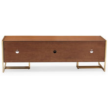 Load image into Gallery viewer, Glam Marion Sleigh Base TV Stand for TVs Up to 70&quot; - EK CHIC HOME