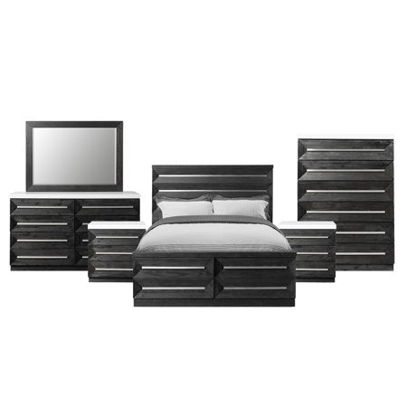 Grace King Storage 6PC Bedroom Set - EK CHIC HOME