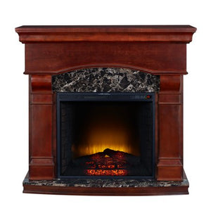 Bold Flame 47 inch Electric Fireplace Heater in Walnut - EK CHIC HOME