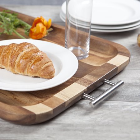 Serving Tray, Acacia Wood - EK CHIC HOME