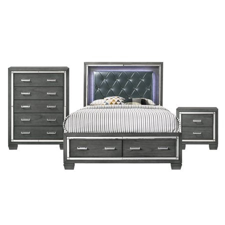 Kenzie King Storage 3PC Bedroom Set - EK CHIC HOME
