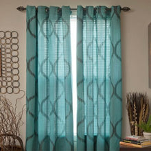 Load image into Gallery viewer, Metallic Window Panel Grommet Curtains, Set of 2 - EK CHIC HOME