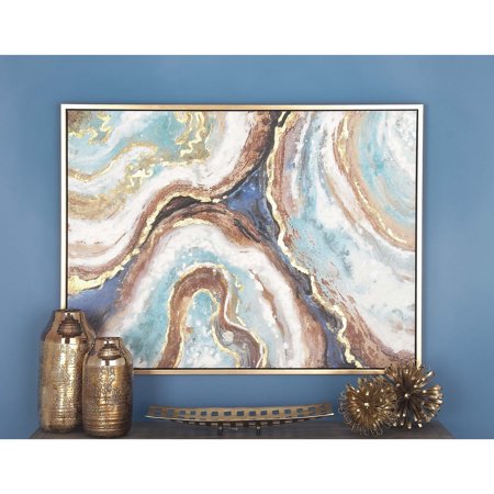 36 x 47 inch Famed Marble Canvas Wall Art - EK CHIC HOME