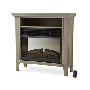 Infrared Quartz Fireplace Heater with Storage Shelf - EK CHIC HOME