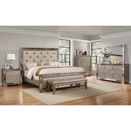 Ava 6 Pcs Bedroom Set, Queen - EK CHIC HOME