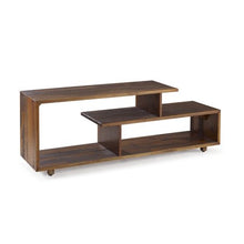 Load image into Gallery viewer, 60&quot; Solid Wood TV Stand - Amber - EK CHIC HOME