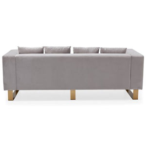 Glam Marni Metal Base 87" Sofa, Multiple Colors - EK CHIC HOME