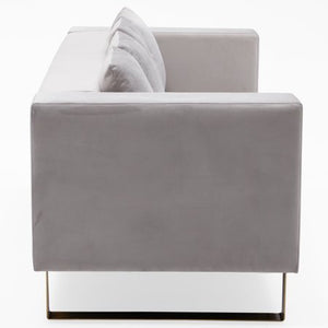 Glam Marni Metal Base 87" Sofa, Multiple Colors - EK CHIC HOME