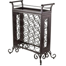 Load image into Gallery viewer, Antique Bronze Wine Rack, Removable Tray, Antique Bronze - EK CHIC HOME