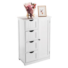 Load image into Gallery viewer, Storage Cabinet 4-Drawers Chest Dresser - White - EK CHIC HOME