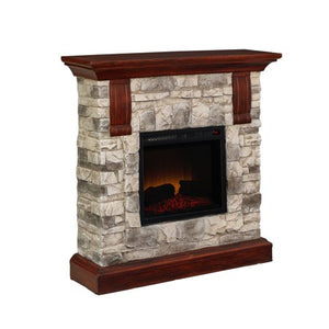 40 inch Stone Electric Fireplace Heater - EK CHIC HOME