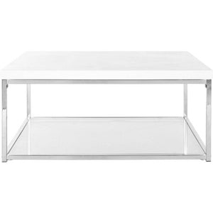 Malone Modern Glam Chrome High Gloss Coffee Table - EK CHIC HOME