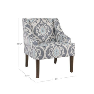 Classic Swoop Accent Chair, Multiple Colors - EK CHIC HOME