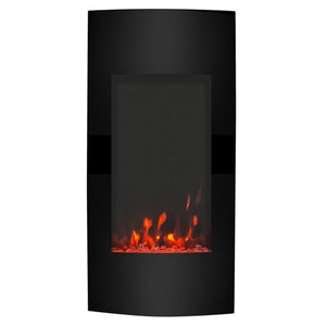 Vertical 38" Electric 3D Flame Fireplace Heater w/3 Heat & Color Settings - EK CHIC HOME