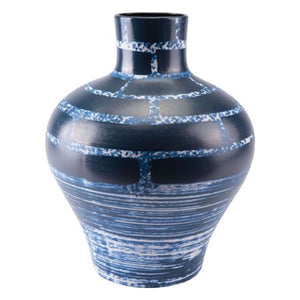 Tall Ocean Vase Centerpiece Blue And White - EK CHIC HOME