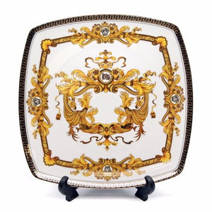 Royalty Porcelain 16-pc Luxury Dinner Set, 24K Gold - EK CHIC HOME
