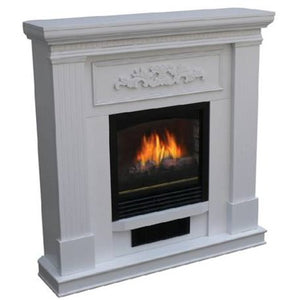 38 inch Wall/Corner Electric Fireplace Heater in White - EK CHIC HOME