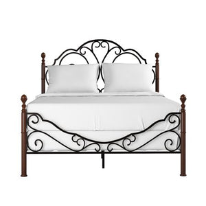 Graceful Scrolls Poster Metal Bed, Multiple Sizes - EK CHIC HOME