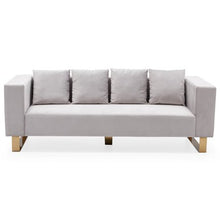 Load image into Gallery viewer, Glam Marni Metal Base 87&quot; Sofa, Multiple Colors - EK CHIC HOME